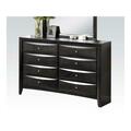 Acme Furniture Industry Ireland 8 Drawer Dresser In Black 4165